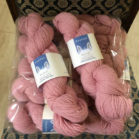 Rosedale 4ply yarn, antique pink from rare breed, slaughter-free Border Leicester sheep