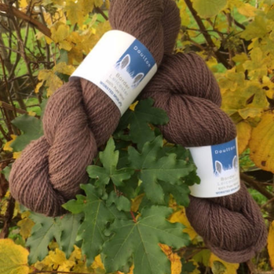 Byland DK yarn, warm brown yarn from rare breed, slaughter-free Border Leicester sheep