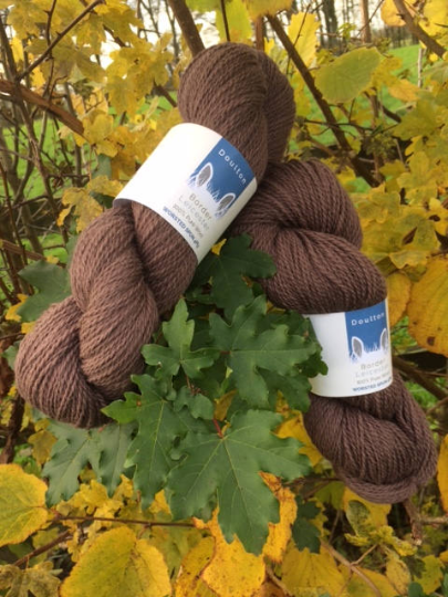 Byland DK yarn, warm brown yarn from rare breed, slaughter-free Border Leicester sheep