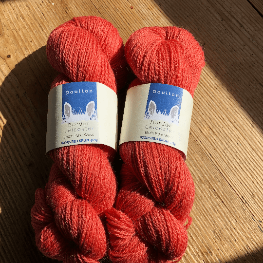 Coral Border Leicester DK yarn