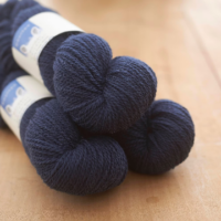 Semerwater 4ply yarn in navy blue, rare breed and slaughter-free
