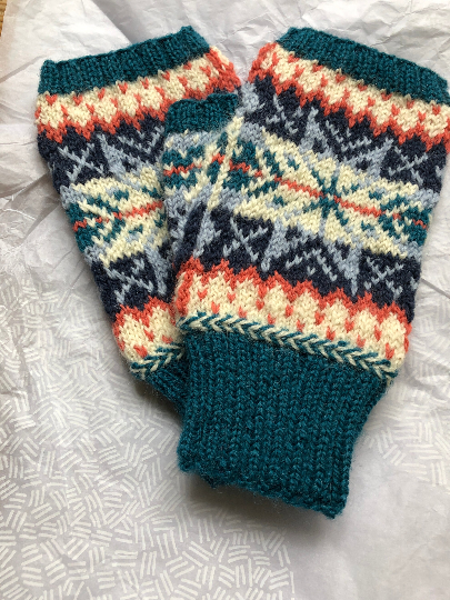 Splash of Colour Mitts Knitting Kit - Image 3