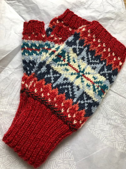 Splash of Colour Mitts Knitting Kit - Image 2