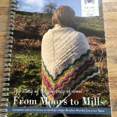 From Moors to Mills book contains essays on the evolution of wool in Yorkshire and 13 knitting patterns