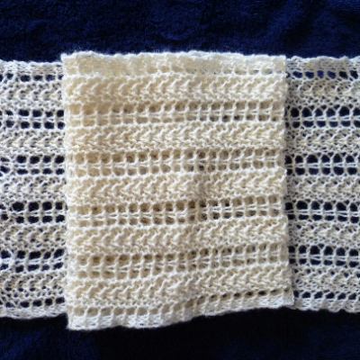Lace scarf knitting kit, single skein, great value, rare breed yarn