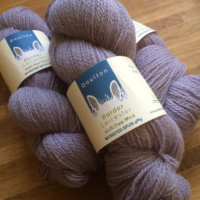 BIlsdale 4ply yarn, lilac yarn from rare breed, slaughter-free Border Leicester sheep