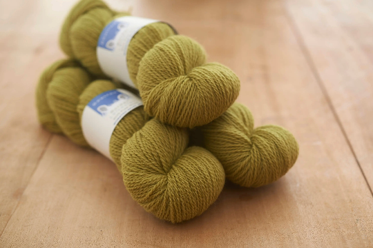 Appleton Wiske 4ply yarn, worsted spun from Border Leicester fleece