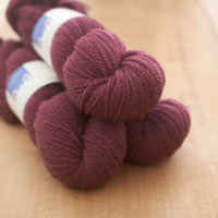 Roseberry Topping 4ply yarn, purple-pink shade from slaughter-free pedigree Border Leicester sheep