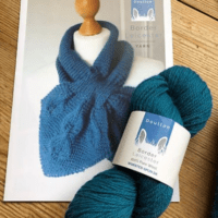 Falling Leaves Scarf Printed Pattern, to make a beautiful slotted scarf