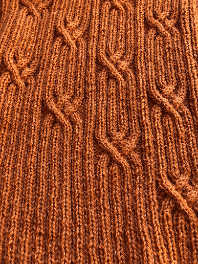 Roll Neck, Ribbed Sweater Knitting Kit made from Border Leicester Yarn