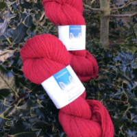 DK yarn in rievaulx red colour