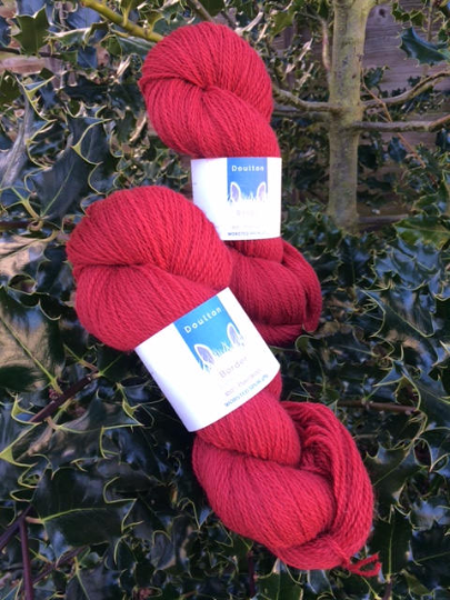 DK yarn in rievaulx red colour