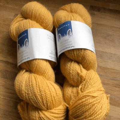 mustard yarn in clay bank