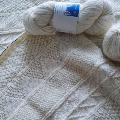 wool barge sweater and skein of wool